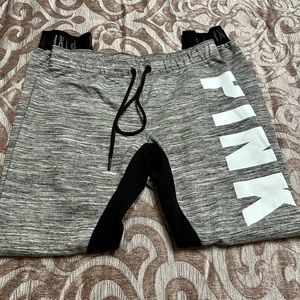 VS Pink cropped jogger pants